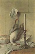 Jean Baptiste Oudry Still Life with White Duck (mk08) oil on canvas